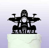 Personalised Harley Motorbike Acrylic Cake Topper