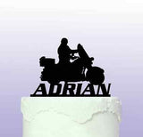 Personalised Motorbike Cruiser - Acrylic Cake Topper