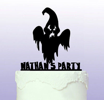 Personalised Ghost Cake Topper - Halloween