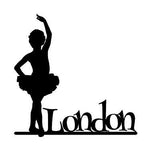 Personalised Child - Kids Ballet - Ballerina -  Acrylic Cake Topper