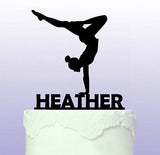 Personalised Gymnastics Cake Topper Gym Gymnast