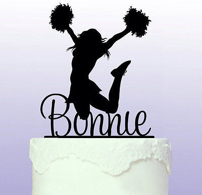 Personalised Cheerleader Cake Topper