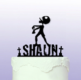 Personalised Zombie - Walking Dead Cake Topper