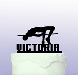 Personalised Highjump Athlete Cake Topper