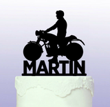 Personalised Classic Motorbike Cake Topper BSA - Norton