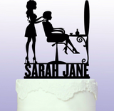 Personalised Hairdresser Cake Topper - Hair Stylist